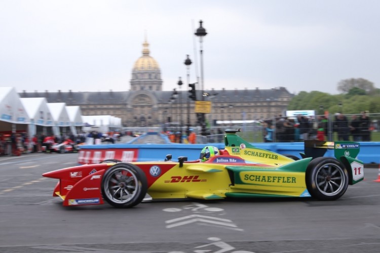 Lucas di Grassi, vencedor da etapa da F-E em Paris (ABT Schaeffler Audi Sport/Divulgação)